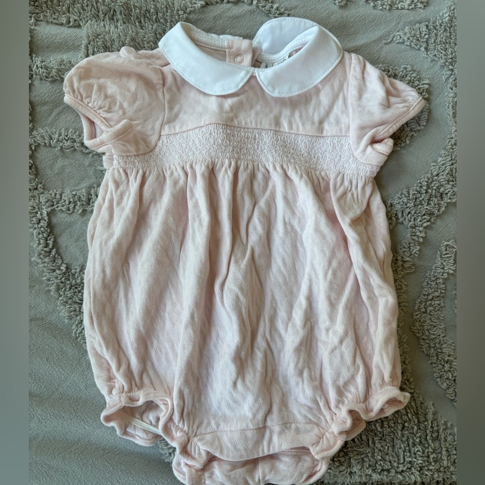 Janie and Jack Peter Pan collar romper